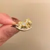 "Caja de Joyería del Año del Tigre" Nuevo Anillo de Banda Ancha de Margarita Retro Estilo Chino, Lujo Ligero, Gama Alta, Elegante y Noble Anillo para Dedo Índice