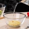 Cuenco para amasar, cuenco grande de vidrio transparente y grueso, resistente a altas temperaturas, cuenco para hornear huevos, cocina
