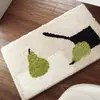 Alfombra antideslizante simple para baño con diseño de carta transfronteriza, alfombra de mechones muy absorbente, alfombra de cachemir para sala de estar, alfombra de mesita de noche, alfombra para mesa de café