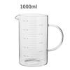 Taza medidora de vidrio con escala taza medidora suministros de cocina para hornear horno de microondas hogar celebridad de Internet Vaso de leche vaso de precipitados más