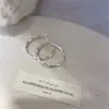 Novedad 2025 Pendientes de Moda con Baño de Oro Real de 18K con Acabado de Alta Gama, Pulidos a Espejo, Pendientes de Aro Grandes Únicos con Flor de Cáñamo