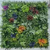 Parede de plantas simulada 100*100, parede de plantas verdes tridimensional, decoração com flores e grama artificiais, fundo verde, parede popular da internet