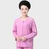 Pijama Cardigan Chunzhi Feminino de Algodão Puro com Abertura Lateral Fácil de Vestir e Tirar Roupas de Recuperação para Pacientes com Fratura Feminino