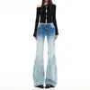 Jeans Vintage de Color Degradado Micro Campana para Mujer, Novedad Otoño 2026 de Cintura Baja, Diseño No Ceñido, Pantalones de Campana