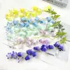 Flor de Campana de Pesca Simulada Cadena DIY Tocado de Novia Pasador Paquete de Materiales de Flores para Hacer Paisajes Florales Caseros Pequeños Adornos