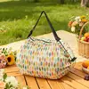 Bolsa Acordeão Bolsa de Compras de Supermercado Bolsa Tote Portátil Enrolável Bolsa Nuvem Bolsa de Armazenamento de Grande Capacidade Bolsa de Compras Dobrável