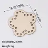Lascas de Madeira Cortadas a Laser com Furos, Placa de Madeira, Tiras de Tecido, Cesta, Base de Madeira, Base de Madeira Crochê à Mão, Placa de Tecelagem DIY