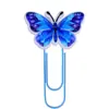 Mariposa grandes clips de papel coloridos papelería para estudiantes separadores de página marcapáginas clasificación suministros de oficina clips de papel de animalitos