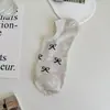 Meias Finas de Verão Moda Laço Boca Rasa Invisíveis Antiderrapantes Confortáveis Respiráveis Versáteis para Mulheres Atacado