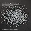 Decoraciones para Uñas: 50 Piezas de Diamantes Redondos Blancos Transparentes y de Colores Irregulares para Uñas, Decoraciones Brillantes de Diamante para Uñas