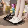 Zapatos Populares para Mujer para Comercio Transfronterizo, Nuevo Estilo Primavera 2026, Punta Redonda, Suela Suave, Zapatos Casuales Retro para Mamá, Mocasines