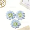 Flores de Dalia Simuladas de 7.5 cm Multicapa Accesorios DIY para Sombreros Accesorios para Ropa Decoración de Fondo para Pared de Flores de Boda