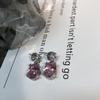 Europa y Estados Unidos joyería transfronteriza temperamento moda damas aretes de circonita grande en forma de huevo aretes Libélula multicolor ventas directas de fábrica