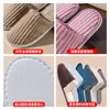 Chinelos Descartáveis de Fleece Coral em Estoque, Espessos e Antiderrapantes, para Uso Doméstico, Convidados, Salões de Beleza, Hotéis e Clubes, Atacado