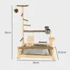Soporte Interactivo de Escritorio para Loros Plataforma Multifuncional de Entretenimiento para Cacatúas y Periquitos para Jugar y Trepar