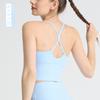 Sujetador Deportivo Sexy de Yoga para Mujer con Espalda Hermosa de Gota de Agua, Sujetador Sling a Prueba de Golpes, Sujetador de Fitness, Ropa de Yoga Pilates para Mujer