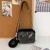 Bolsa Transparente com Fecho de Laço para Menina Estilo Japonês de Alto Valor para Pouca Comida Bolsa de Dor Estilo Mori Doce Fresco Colorido Bolsa Transversal para Estudante