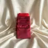 Bolsa con Cremallera Color Borgoña para Joyería, Bolsa de Almacenamiento para Joyería, Bolsita para Joyería, Bolsa para Guardar Regalo de Pulsera