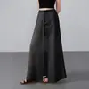 Nueva Falda Larga de Cintura Alta Adelgazante para Mujer Otoño 2026, Estilo Diseñador Nicho Alta Gama Lujo Ligero Moda Falda Larga Línea A