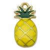 Gota de aceite de aleación de fruta, piña, fresa, cereza, manzana, sandía, accesorios DIY, pulsera, collar, pendientes, colgante