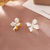 Aretes de Mariposa de Doble Capa de Alta Gama, Frescos, Lujo Accesible, Aretes de Moda Estilo Coreano, Diseño Nicho, Aretes Exquisitos