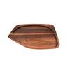 Ventas Calientes Transfronterizas Utilería para Fotografía Gourmet Estilo Ins Plato Pequeño de Madera Estilo Japonés Disco de Madera Sólida Bandeja Ovalada de Madera de Acacia