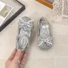 Zapatos de Princesa para Niñas Primavera y Otoño Nuevos Planos con Lazo y Lentejuelas Zapatos para Bebés y Niños Pequeños Suela Suave Cómoda Versátiles Zapatos Pequeños de Cuero