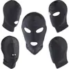 Accesorios de juguete SM para flirteo erótico, cubrecabezas negro con mordaza bucal, máscara de cara completa, cubrecabezas alternativo para la pasión
