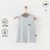 Camiseta de Verano de Algodón Puro Clase A Ropa de Bebé Chaleco sin Mangas para Bebé Top Calado con Apertura en el Hombro Camisa para Niños