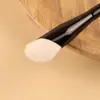 Pincel de Maquiagem Cangzhou Angulado Formato de Foice para Sombra Nasal Contorno Pincel de Pelo Animal Pincel de Lã Iluminador Ponte do Nariz e Asa Pincel para Esfumar