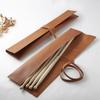 Bolsa de protección para baquetas de cuero PU, bolsa para baquetas de tambor de marco, almacenamiento de baquetas de madera, estuche de cuero, mazo de tambor, accesorios para instrumentos musicales, bolsa de almacenamiento al por mayor