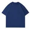 En Stock 230g Talla US Camiseta de Manga Corta 100% Algodón Venta al por Mayor Transfronteriza Europea y Americana Corte Holgado Hombro Caído Doble Hilo Camiseta de Comercio Exterior Personalización