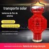 Luz de advertência de tráfego solar noturna luz de flor de ameixa sucção magnética grade de proteção de canteiro de obras lanterna Luz de sinalização estroboscópica marinha