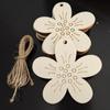 Artesanato direto da fábrica para festas de Páscoa, ornamentos, decoração criativa para casa, DIY, coelho pintado à mão, lascas de madeira