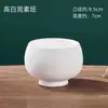 Taza de Cerámica Lisa Jingde DIY Hecha a Mano con Esmalte Debajo Taza Blanca en Blanco Pintada Taza Lisa de Arcilla Blanca Alta Pintada a Mano