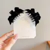 Pinza de Garra Pequeña con Lazo de Oreja de Hada Negra para Mujer, Pinza Lateral de Princesa para el Cabello, Accesorio para el Cabello, Pasador Detrás de la Oreja, Adorno para el Cabello, Pinza para el Cabello