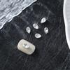 Joias de diamante para unhas atacado celebridade da internet super brilhantes borboleta torta quadrada gorda gota d'água fundo pontudo diamante de formato especial acessórios DIY para unhas
