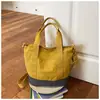 Bolsa de Lienzo Japonesa Personalizada de Alto Estilo 2026, Moderna y Sencilla, Gran Capacidad, Adecuada para el Trabajo y los Viajes Diarios, Bolso de Mano con Contraste de Color