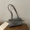 Bolso tote de ante retro popular transfronterizo para mujer, de alta gama, otoño e invierno, gran capacidad, estampado de leopardo, de un solo hombro, para llevar debajo del brazo