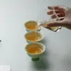 En el Bosque, Regresando a los Pinos - Taza de Té de Banco de Sauce Pintada a Mano Flor de Estrella, Taza Alta, Taza Individual para Anfitrión, Taza de Uso Personal, Taza de Degustación