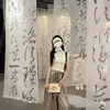 Pincel de Pátio Decoração de Caligrafia Pano de Teto Chinês Tela de Gaze Exposição de Caligrafia Cursiva Decoração Estilo Antigo Sala de Chá Maré Nacional Meio