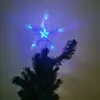 Estrela de Topo para Árvore de Natal Luz LED Estrela Brilhante Estrela de Cinco Pontas Caixa de Luz Decoração de Quarto Enfeite de Árvore de Natal Luz