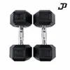Super fábrica en stock exportación comercio exterior mancuernas hexagonales recubiertas en libras, hierro fundido, equipo de gimnasio para hombres para entrenamientos en casa