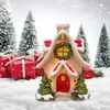 Navidad de Producto Nuevo Transfronterizo Casa de Nieve Luminosa Decoraciones de Atmósfera Navideña Manualidades Creativas de Resina Paisaje Adornos Pequeños