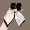 Elástico de Cabelo de Fita de Cetim Estilo Francês com Pedra Olho de Gato para Mulheres, Novo Modelo 2026, Toque de Luxo Leve e High-End, Elástico para Rabo de Cavalo