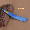 Borla de Seda de Hielo de Poliéster de 12 cm con Hilo Dorado DIY Hecho a Mano Colgante de Borla Hanfu Qipao
