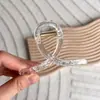 Venda Direta da Fábrica Presilha de Cabelo de Plástico com Garra Grande para a Parte de Trás da Cabeça Atacado Acessório de Cabelo Estilo Ins Presilha Tubarão Base Nua