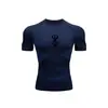 2026 Hombre Aliexpress Versátil Running Deportes Moda Entrenamiento Popular Manga Corta Exterior Compresión Camiseta Venta al por Mayor