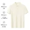 Camisa Polo Personalizável Unissex Verão Respirável Gola Lapela Manga Curta Escritório Profissional Roupa de Trabalho de Alta Qualidade Estampa de Logo