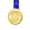 Medallas giratorias personalizadas con emblemas escolares para conmemorar eventos deportivos de secundaria, medallas giratorias huecas, placas de honor corporativas hechas a medida